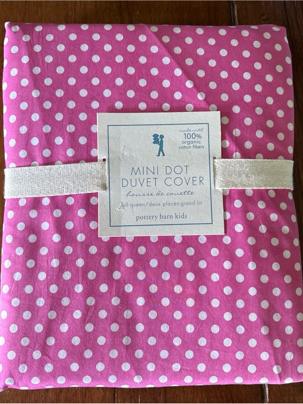 Pottery Barn Kids Pink Mini Dot Duvet Cover